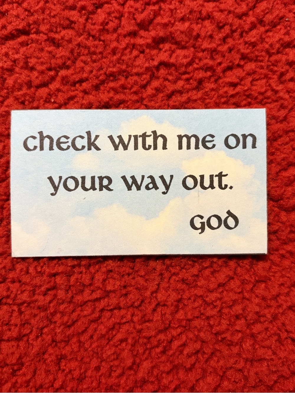 Messages from God magnet